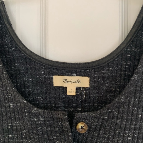 Madewell Ribbed Button Front Tank - Picture 2 of 4